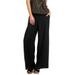 Plus Size Women's Wide-Leg Soft Pants with Back Elastic by ellos in Black (Size 4X)
