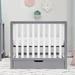 Carter's by DaVinci Colby 4-in-1 Mini Convertible Crib w/ Storage Wood in Gray/White | 34.6 H x 38 W in | Wayfair F11981GW