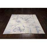 Blue/White 30 x 0.5 in Area Rug - Lark Manor™ Arnim Floral Blue/Ivory Area Rug Polyester | 30 W x 0.5 D in | Wayfair