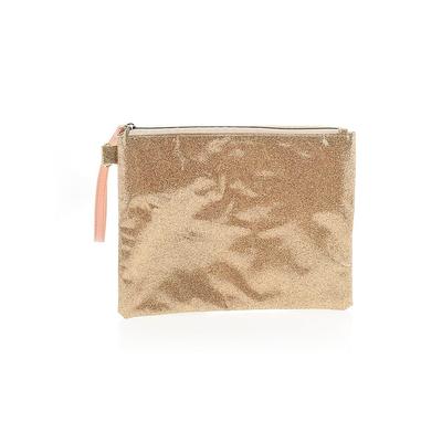 Wristlet: Metallic Gold Print Bags