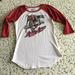 Disney Tops | Authentic Disney Mickey Mouse Baseball Tee | Color: Red/White | Size: M