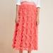 Anthropologie Skirts | Anthropologie Cynthia Textured A-Line Midi Skirt | Color: Pink | Size: 8p