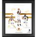 Golden State Warriors Framed 15" x 17" Franchise Foundations Collage with a Piece of Game Used Basketball - Limited Edition 415