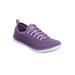 Extra Wide Width Women's CV Sport Ariya Slip On Sneaker by Comfortview in Sweet Grape (Size 8 WW)