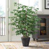 Three Posts™ 42" Artificial Foliage Tree in Basket Silk/Wicker/Rattan | 48 H x 13 W x 13 D in | Wayfair THPS8646 39870096