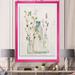 East Urban Home Blossoms on Birch Cottage Bouquet IV - Picture Frame Print on Canvas in Gray/White | 46 H x 36 W x 1.5 D in | Wayfair