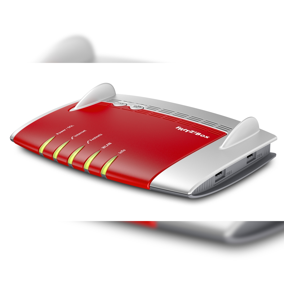 AVM FRITZ!Box 7490 WLAN-Router Dual-Band (2,4 GHz/5 GHz) Gigabit Ethernet 3G Rot, Silber Image