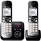 Panasonic KX-TG6822GB Telefon DECT-Telefon Anrufer-Identifikation Schwarz, Silber
