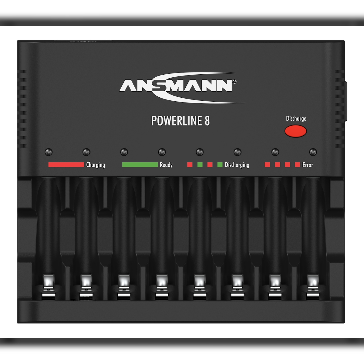 Ansmann Powerline 8 für 1-8 AA / AAA Akkus und USB-Ladebuchse 1001-0006 Image