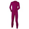 FALKE Unisex Kinder Baselayer-Set Maximum Warm K UW Funktionsgarn schnelltrocknend 1 Stück, Pink (Berry 8284), 122-128