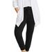 Plus Size Women's French Terry Drawstring Sweatpants by ellos in Black (Size 2X)