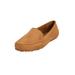 Wide Width Women's The Milena Slip On Flat by Comfortview in Camel (Size 9 1/2 W)