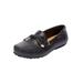 Extra Wide Width Women's The Ridley Slip On Flat by Comfortview in Black (Size 8 1/2 WW)