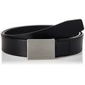 Calvin Klein Men's Formal Plaque Belt 3.5cm, Black (Black 001), 100cm