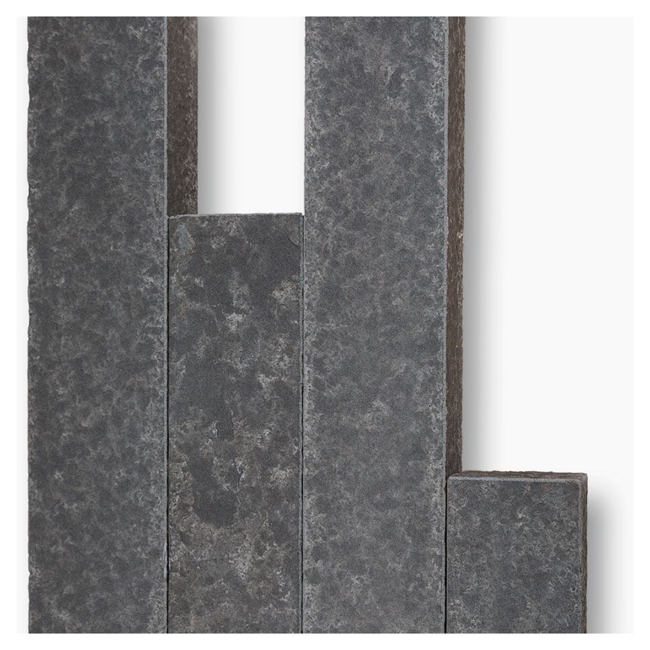 Seltra Natursteine Palisaden SANOKU® ELEGANCE satiniert Basalt anthrazit-schwarz, 8x12 cm, 50 cm Image