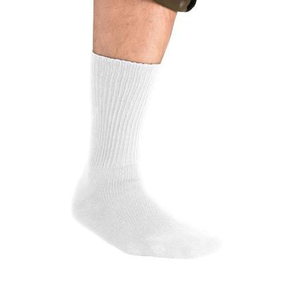 Men's Big & Tall Diabetic Crew Socks by KingSize in White (Size 2XL)