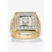 Square Ring by PalmBeach Jewelry in Gold (Size 9)