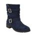 Wide Width Women's The Madi Boot by Comfortview in Navy (Size 12 W)