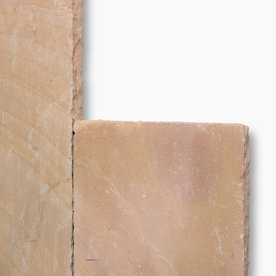 Seltra Natursteine Palisaden MANDRA Sandstein gelb-hellbeige, 8-10x50 cm, 150 cm Image