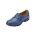 Women's The Natalia Slip-On Flat by Comfortview in Dark Denim (Size 7 1/2 M)