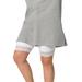 Plus Size Women's Lace Hem Bike Shorts by ellos in White (Size 34/36)