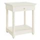 Savoy 1-Drawer Nightstand - White - Ballard Designs - Ballard Designs