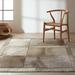 Brown 120 x 0.2 in Area Rug - Calvin Klein Northwest Patchwork Leather Gray/Beige Area Rug Leather | 120 W x 0.2 D in | Wayfair 099446757449