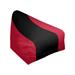 East Urban Home Los Angeles Standard Bean Bag Chair Polyester/Fade Resistant in Red/Black/Brown | 27 H x 27 W x 30 D in | Wayfair