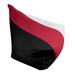 East Urban Home Los Angeles Standard Bean Bag Chair Polyester/Fade Resistant in Red/Black/Brown | 31 H x 38 W x 42 D in | Wayfair