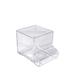 Azar Displays 4" Cube Pencil Holder w/ Divider & Business Card Pocket, 2-Pack Plastic | 4 H x 4 W x 5.125 D in | Wayfair 556356