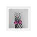 East Urban Home 'Mrs. Pineapple' by Chelsea Victoria - Painting Print Paper in Black/White | 16 H x 16 W x 1 D in | Wayfair