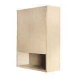 LACAVA Kubista Surface Mount Framed 1 Door Medicine Cabinet w/ 2 Adjustable Shelves Wood in Brown | 24 H x 18 W x 7 D in | Wayfair KUB-ST-18L-31