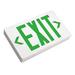 NICOR Lighting Recessed Edge-Lit LED Exit Sign Thermoplastic in White | 7.5 H x 2 W x 12 D in | Wayfair EXL1-10-UNV-WH-G-2