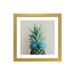 East Urban Home 'Pineapple in Paradise' by Chelsea Victoria - Painting Print Paper in Green | 24 H x 24 W x 1 D in | Wayfair