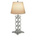 ellahome Ringlet 36" Table Lamp Linen/Metal in Gray | 36 H x 18 W x 18 D in | Wayfair IL037SL