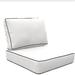 River Brook Indoor/Outdoor 5 Piece Replacement Cushion Set Acrylic in Gray/Brown kathy ireland Homes & Gardens by TK Classics | Wayfair