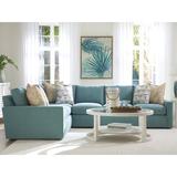 Blue/Brown Sectional - Tommy Bahama Home Ocean Breeze Rivershores Sectional Polyester | 34.5 H x 120 W x 90 D in | Wayfair 7743-50S-40