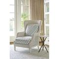 Tommy Bahama Home Ocean Breeze Vero Wing Chair Cotton/Rattan/Wicker in Blue/White | 45 H x 34 W x 40.5 D in | Wayfair 1945-11-40