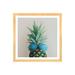 East Urban Home 'Pineapple in Paradise' by Chelsea Victoria - Painting Print Paper, Wood in Green | 16 H x 16 W x 1 D in | Wayfair