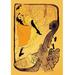 Buyenlarge 'The Performance of Jane Avril' by Henri de Toulouse-Lautrec - Unframed Print in Green/Yellow | 30 H x 20 W x 1.5 D in | Wayfair