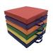 Factory Direct Partners SoftScape 15" Square Floor Cushions Foam/Vinyl in Red/Pink | 2 H x 15 W x 15 D in | Wayfair 12228-AS