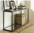 Modus Furniture Ellis 63" Console Table Glass/Metal | 34 H x 63 W x 20 D in | Wayfair 9HQ423