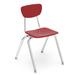 Virco 3000 Series Classroom Chair Wood/Metal in Red | 30.5 H x 18.625 W x 21.5 D in | Wayfair 38829C70