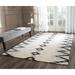 Gray/White 96 x 30 x 0.63 in Area Rug - Dakota Fields Eure Ikat Handmade Tufted Ivory/Dark Gray Area Rug Viscose/ | 96 H x 30 W x 0.63 D in | Wayfair