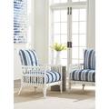 Tommy Bahama Home Ocean Breeze Newcastle Chair Rattan/Wicker in Blue/Brown/White | 36.5 H x 27.5 W x 35 D in | Wayfair 1951-11-42