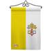 Breeze Decor Impressions Decorative 2-Sided Polyester 19 x 13 in. Garden Flag in Gray/Yellow | 18.5 H x 13 W x 1 D in | Wayfair