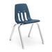Virco 9000 Series 14" Classroom Chair Plastic/Metal in Gray/Blue | 22.375 H x 14.875 W x 17.125 D in | Wayfair 90429C51