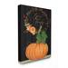 The Holiday Aisle® 'Give Thanks Pumpkin Fall Autumn Seasonal Design' by Stephanie Workman Marrott - Graphic Art Print Canvas in Orange | Wayfair