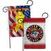 Breeze Decor Marine Bulldog - Impressions Decorative Support Our Troops 2-Sided 18.5 x 18.5 in. Garden Flag in Gray/Red | 18.5 H x 13 W in | Wayfair