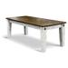 Vintage Flooring and Furniture Prairie Bolt Dining Table Metal in White/Brown | 31 H x 86 W x 40 D in | Wayfair PB614-86E/W